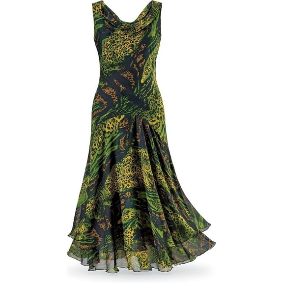 Sagefinds Bias-Cut Georgette Dress, Fluttery Women's Maxi Sundress, Summer Sleeveless Dress - 2X