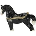 thumbnail image 1 of Sagefinds Enameled Horse Collectible Box, Metal Crystal Figurine Trinket - Magnetic Closure Jewelry Holder, 1 of 7