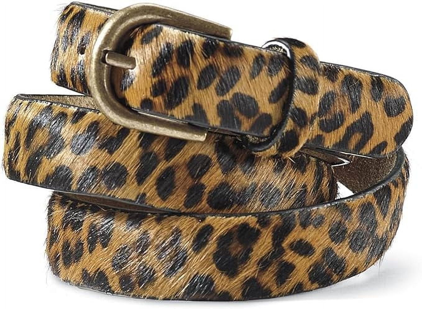 wide leopard belt