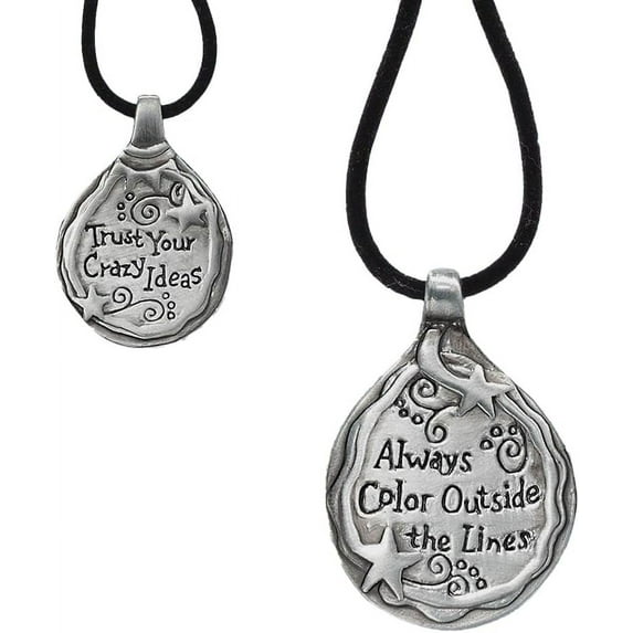 Sagefinds Reversible Inspirational Pendant Necklace - Motivational Inspirational Faith Necklace Gift