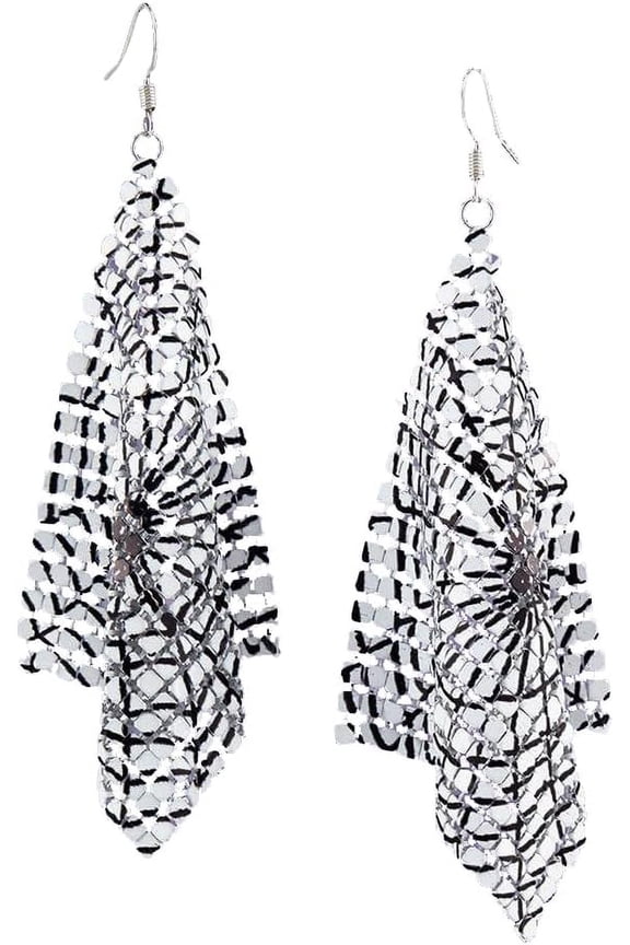 Spiderweb Mesh Dangle Earrings | Drop Earrings Fashion Jewelry | Hook Earrings for Women