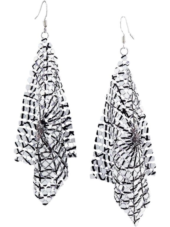 Spiderweb Mesh Dangle Earrings | Drop Earrings Fashion Jewelry | Hook Earrings for Women