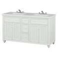 thumbnail image 1 of Sagehill Designs Cottage Retreat 60" Bathroom Vanity Base, Antique White Finish, 1 of 7