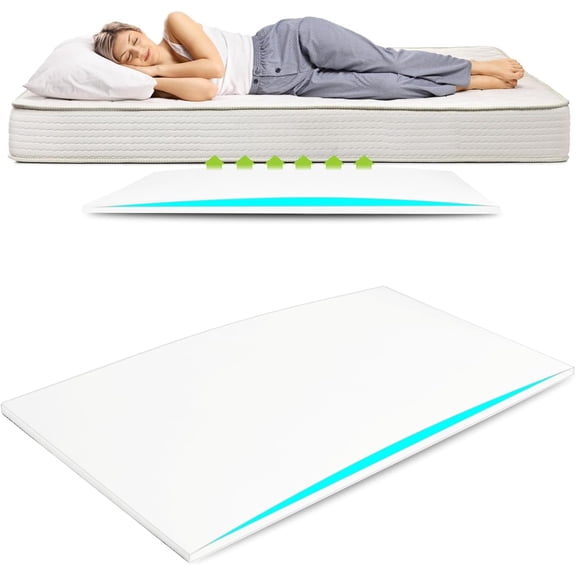 Sagging Mattress Support 40D High Density Foam Insert Pad Fixing Sinking 47 x 25 x 2 Inches Bed Sagging Repair Pad Mattress Corrector Thick Foam Extends Life