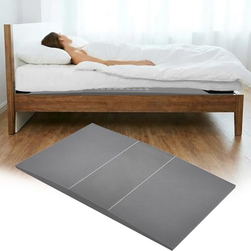 Sagging Repair Support Pad, High Density Foam Bed Insert for Sinking Mattress, Flat Top Under Mattress Support Board, Restores Firmness & Extends Bed Life, 47 x 23.6 x 2 Inch, Grey