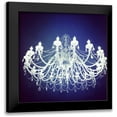 thumbnail image 1 of Saghini, Lisa Hill 12x12 Black Modern Framed Museum Art Print Titled - Chandelier Border, 1 of 5