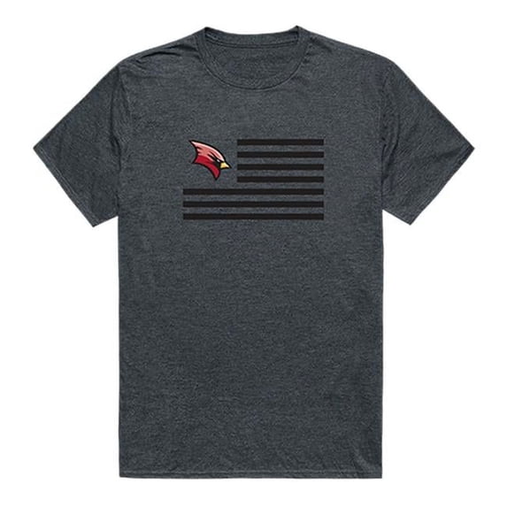 Saginaw Valley State University Flag T-Shirt, Heather Charcoal 2 - Small