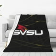 thumbnail image 1 of Saginaw Valley State University Logo Blanket Large Luxury Fleece Soft Anti-Static Anti-Pilling Flannel Bed Blanket, 1 of 6