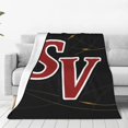 thumbnail image 1 of Saginaw Valley State University Logo Blanket Large Luxury Fleece Soft Anti-Static Anti-Pilling Flannel Bed Blanket, 1 of 6
