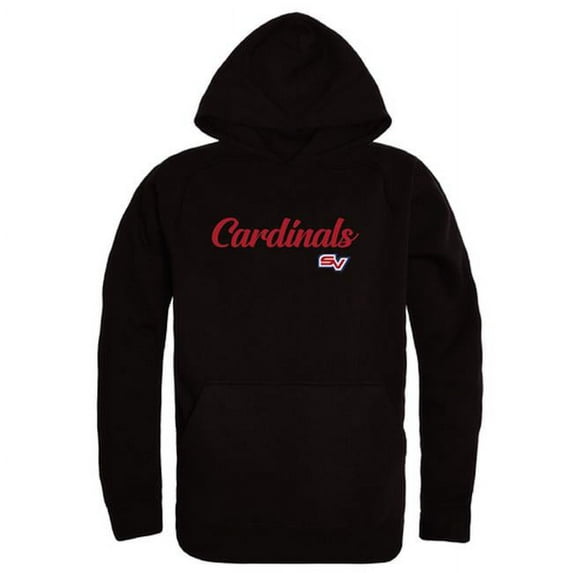 Saginaw Valley State University Script Hoodie, Black - Medium