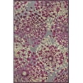 thumbnail image 1 of Sagio Contemporary Floral Rug, Fuchsia Purple/Silver Gray, 2ft-6in x 8ft, Runner, 1 of 2
