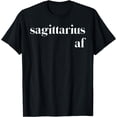 thumbnail image 1 of Sagittarius AF Womens Mens Zodiac Birthday T-Shirt, 1 of 4