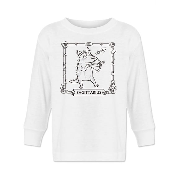 Sagittarius Animal Long Sleeve Toddler -Image by Shutterstock, 4 Toddler
