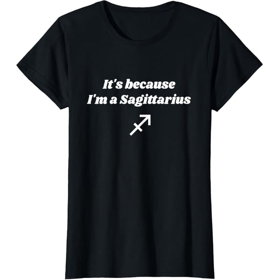 Sagittarius Birthday Gift Women Men Zodiac Sign Astrology T-ShirtMen's and women's gift, black and white T-shirt, size: Extra large S-4XL