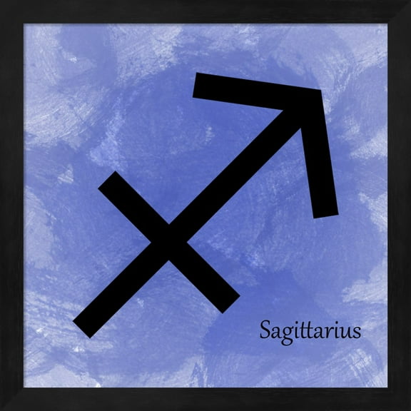 Sagittarius - Blue by Veruca Salt, Framed Wall Art, 13.25W x 13.25H