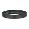thumbnail image 1 of Sagittarius Bow Arrow Symbol Engraved Black Brushed Ceramic Ring, 4mm, Size 6, 1 of 2