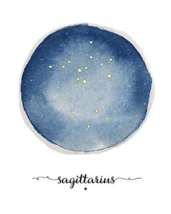 Sagittarius Canvas Art - Amy Cummings (24 x 30)