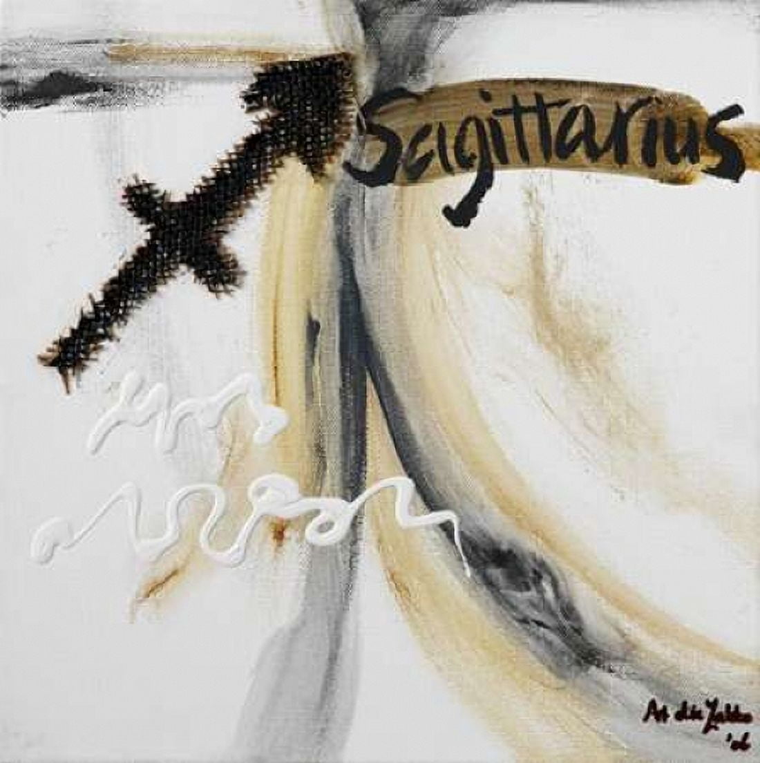 Sagittarius Canvas Art - Art die Zakko (24 x 24)