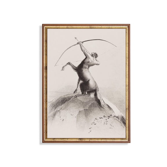 Sagittarius Centaur Archer Poster Vintage Greek Mythology Wall Art Home Decor, 12x18 UNFRAMED