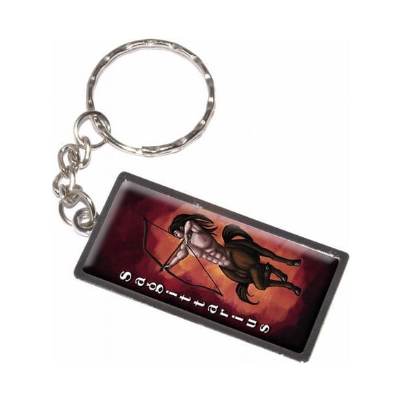 Sagittarius Centaur Archer Zodiac Astrological Sign Astrology Keychain Key Chain Ring