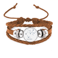 thumbnail image 1 of Sagittarius Constellation Sign Zodiac Bracelet Wristband Leather Jewelry Ornament, 1 of 3