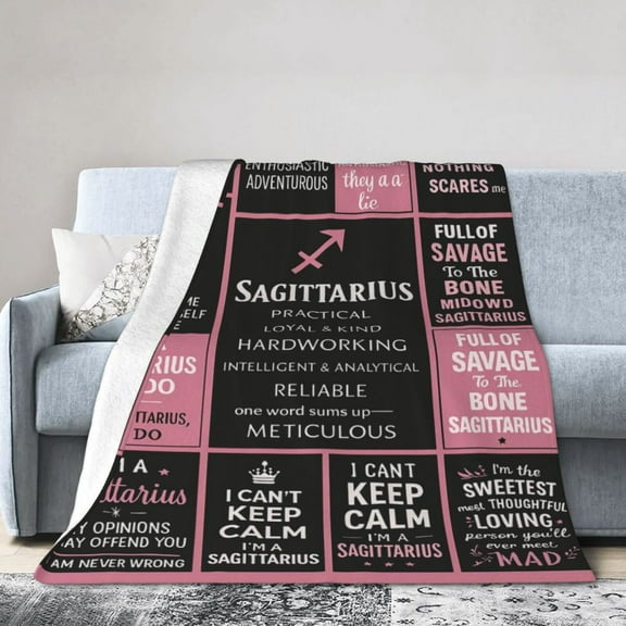 Sagittarius Gifts for Women, Sagittarius Throw Blanket,Sagittarius Zodiac Gifts for Women, Sagittarius Astrology Throw Blanket Birthday Sagittarius Gifts for Women Men 50x40
