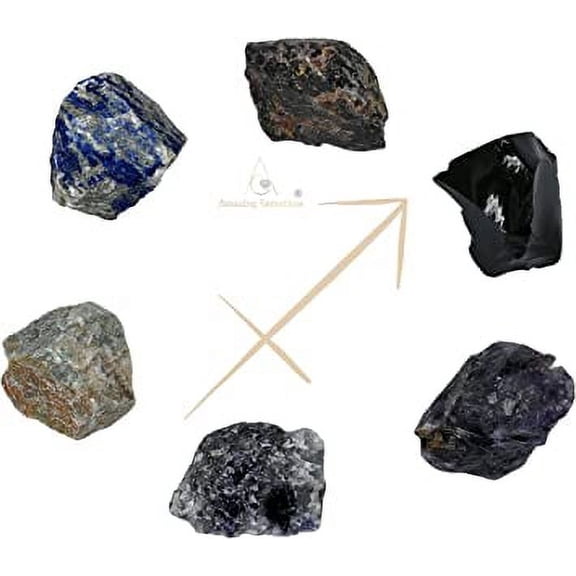 Sagittarius Healing Crystal Set, Zodiac Birthstone Kit for Gift