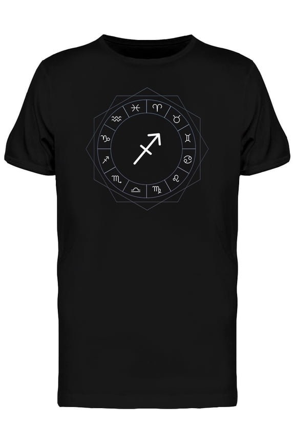 Sagittarius Horoscope Fortune T-Shirt Men -Image by Shutterstock, Male Medium