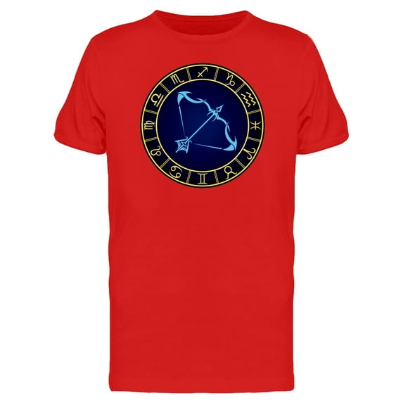 Sagittarius Inside Golden Frame T-Shirt Men -Image by Shutterstock, Male x-Large