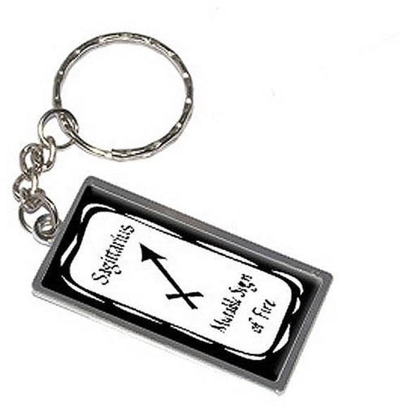 Sagittarius Mutable Sign Of Fire Zodiac Horoscope Keychain Key Chain Ring