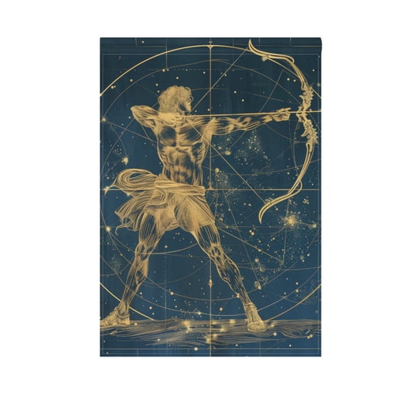 Sagittarius Of Zodiac Garden Flag 12X18 Double Sided Yard Flags for Outside Outdoor All Seasonal Decoration