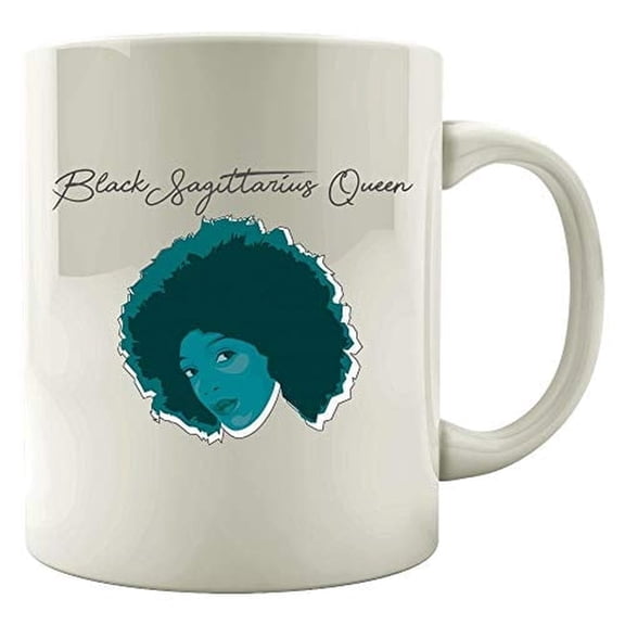 Sagittarius Queen 11 oz Coffee Mug - Funny Astrology Gift White Ceramic