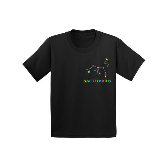 Sagittarius Shirt for Kids - Boys Girls Zodiac Horoscope - Birthday Gifts for Son Daughter