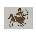 thumbnail image 1 of Sagittarius Stencil Zodiac Astrology Sign Symbol Template Reusable 8.5 x 11 for Painting on Walls, Wood, Etc. By Stencilville, 1 of 2