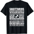thumbnail image 1 of Sagittarius Traits Horoscope Zodiac Sign Gifts T-Shirt, 1 of 4