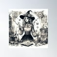 thumbnail image 1 of Sagittarius Witch Poster Wall Art, Modern Wall Decor For Living Room Bedroom, 30x30 UNFRAMED, 1 of 3