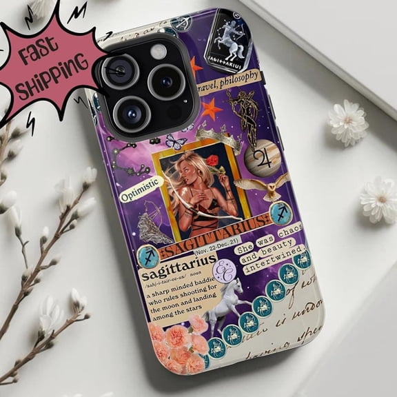 Sagittarius Zodiac Astrology Optimistic Archer Case 17 to 11 Pro Max