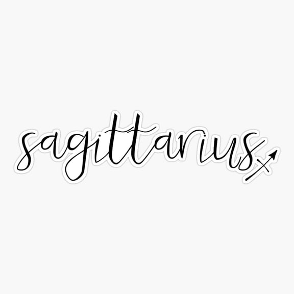 Sagittarius Zodiac Fire Sign Sticker