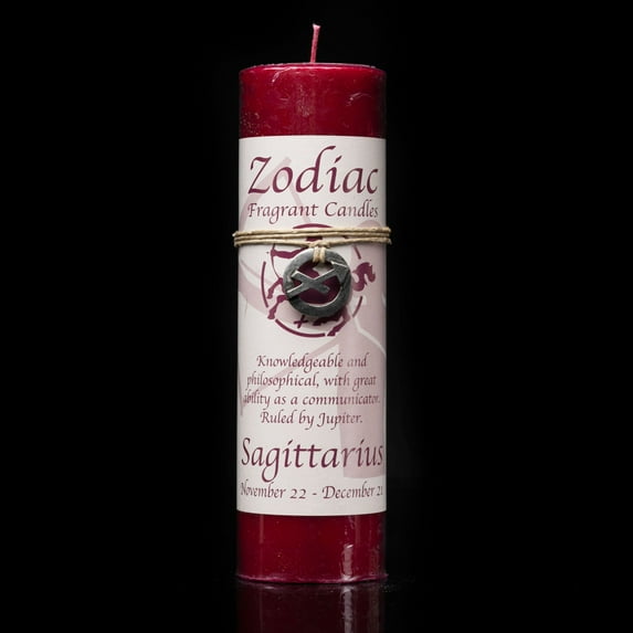 Sagittarius Zodiac Pendant Candle
