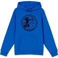 thumbnail image 1 of Sagittarius Zodiac Sign Adult Blue Long Sleeve Hoodie-Medium, 1 of 6