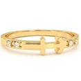thumbnail image 1 of Sagittarius Zodiac Sign Diamond Ring In Solid 14k Yellow Gold, 1 of 6