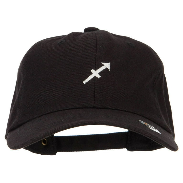 Sagittarius Zodiac Sign Embroidered Unstructured Cap Black OSFM