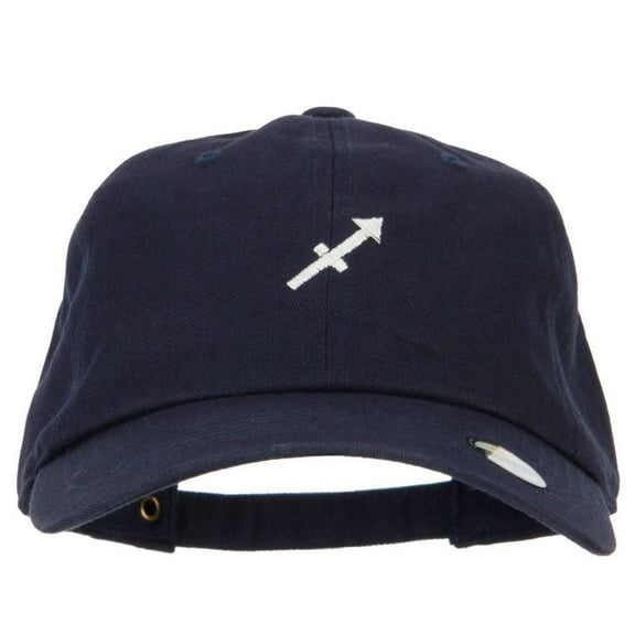 Sagittarius Zodiac Sign Embroidered Unstructured Cap - Navy OSFM