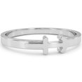thumbnail image 1 of Sagittarius Zodiac Sign Ring In Solid 14k White Gold, 1 of 6