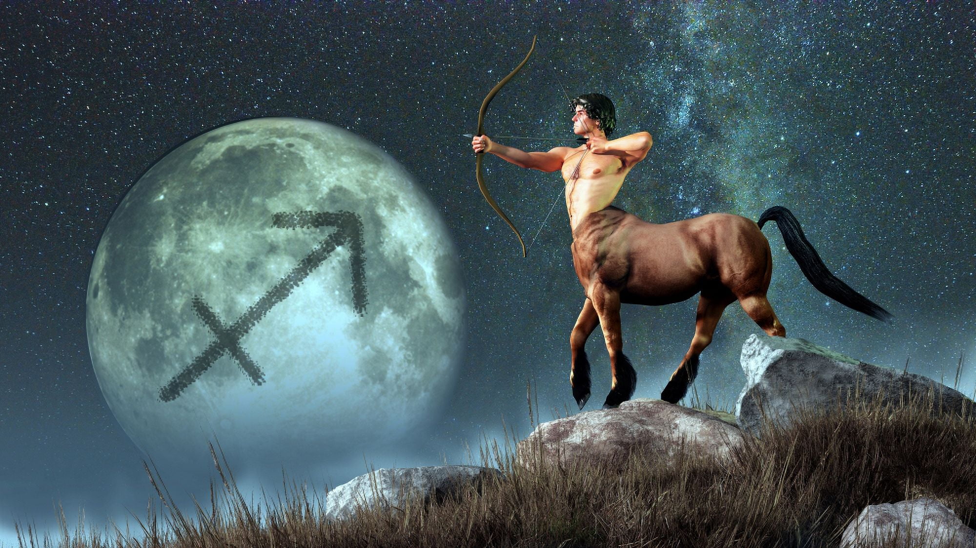Sagittarius is the ninth astrological sign of the Zodiac Canvas Art - Daniel EskridgeStocktrek Images (19 x 11)