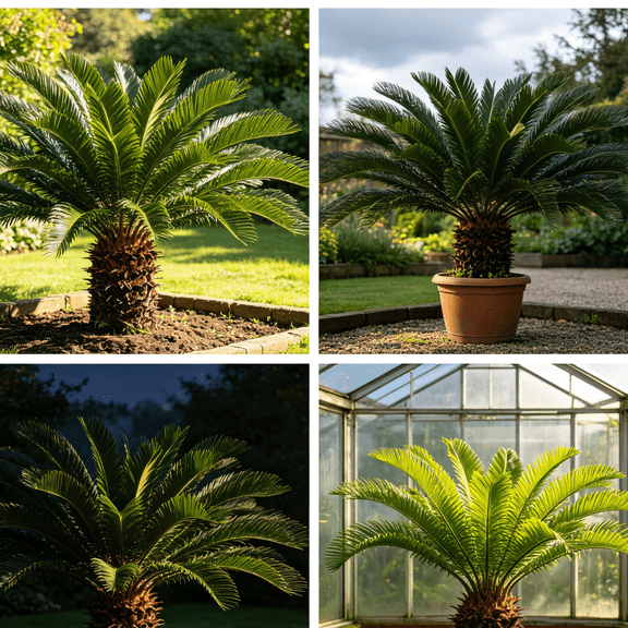 Sago Palm (Cycas revoluta), Easy- Low Maintenance-Perennial, Suitable for Garden Beds, Borders, Pots & Planters