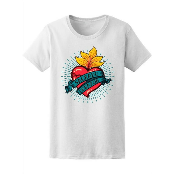 Sagrado Corazon Sacred Heart T-Shirt Women -Image by Shutterstock, Female x-Large