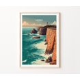Sagres Portugal Coastal Cliffs Lighthouse Wall Art Print, Atlantic Home ...