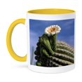 thumbnail image 1 of 3drose, Saguaro Cactus Blossom, Saguaro Np, Tucson, Arizona, 15oz Two-tone Yellow Mug, 1 of 6