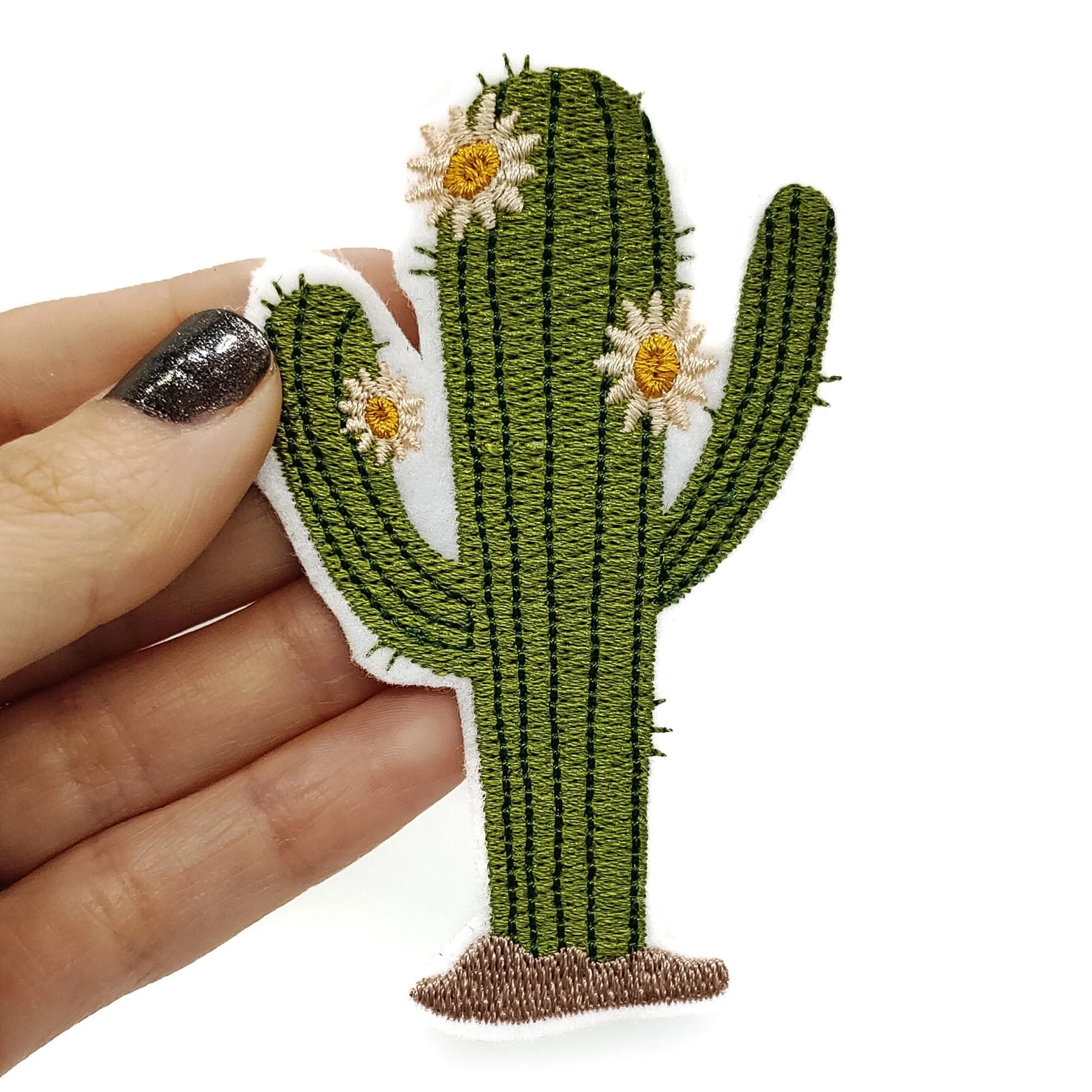 Saguaro Cactus Embroidered Iron On Patch